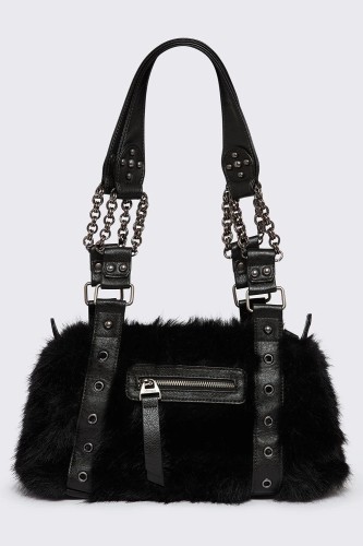 Bolso de Pelito Gigi en Negro - Minga London 2
