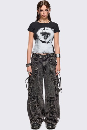 Camiseta Baby Tee Nine Lives in Hell - Minga London 2