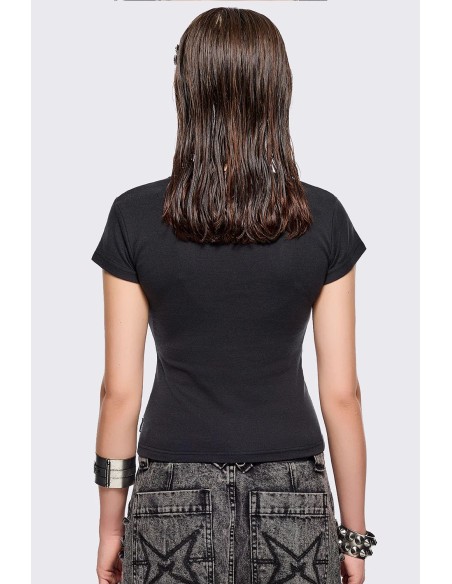 Baby Tee Nine Lives in Hell - Minga London