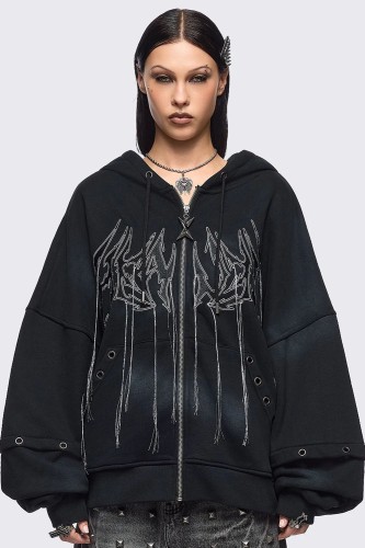 Heaven Hoodie in Black - Minga London