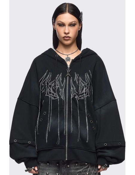 Heaven Hoodie in Black - Minga London