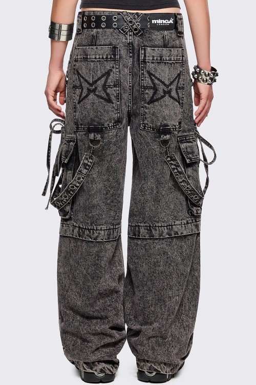 Pantalón Cargo Blink en Gris - Minga London