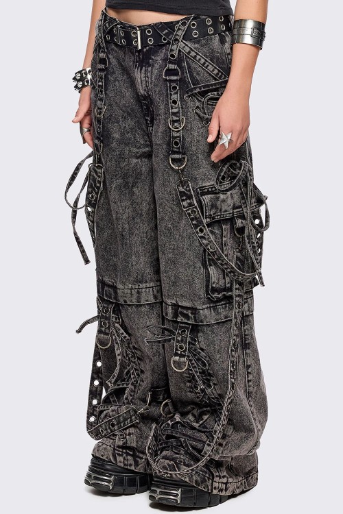 Pantalón Cargo Blink en Gris - Minga London