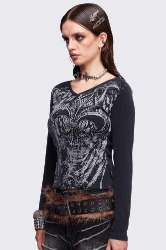 Top de Manga Larga Fleur de Lis - Minga London 2