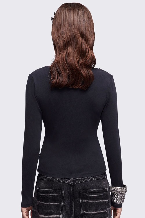 Fleur de Lis Long Sleeve Top - Minga London